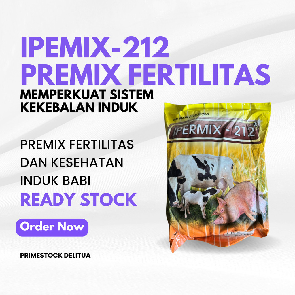 Ipermix-212 - Premix Fertilitas dan Kesehatan Induk Babi 500g