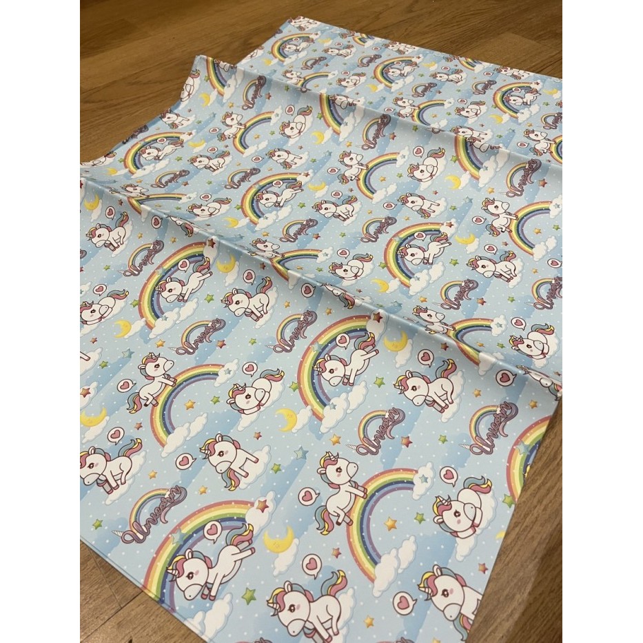 

Kertas Kado Jumbo Cute Unicorn Biru Muda
