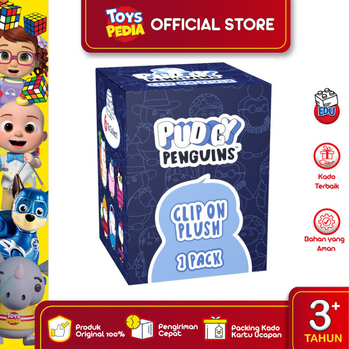 "Q.LnS" - PROMO Mainan Boneka Pudgy Penguins NFT Clip on Flush Blind Box (RANDOM)