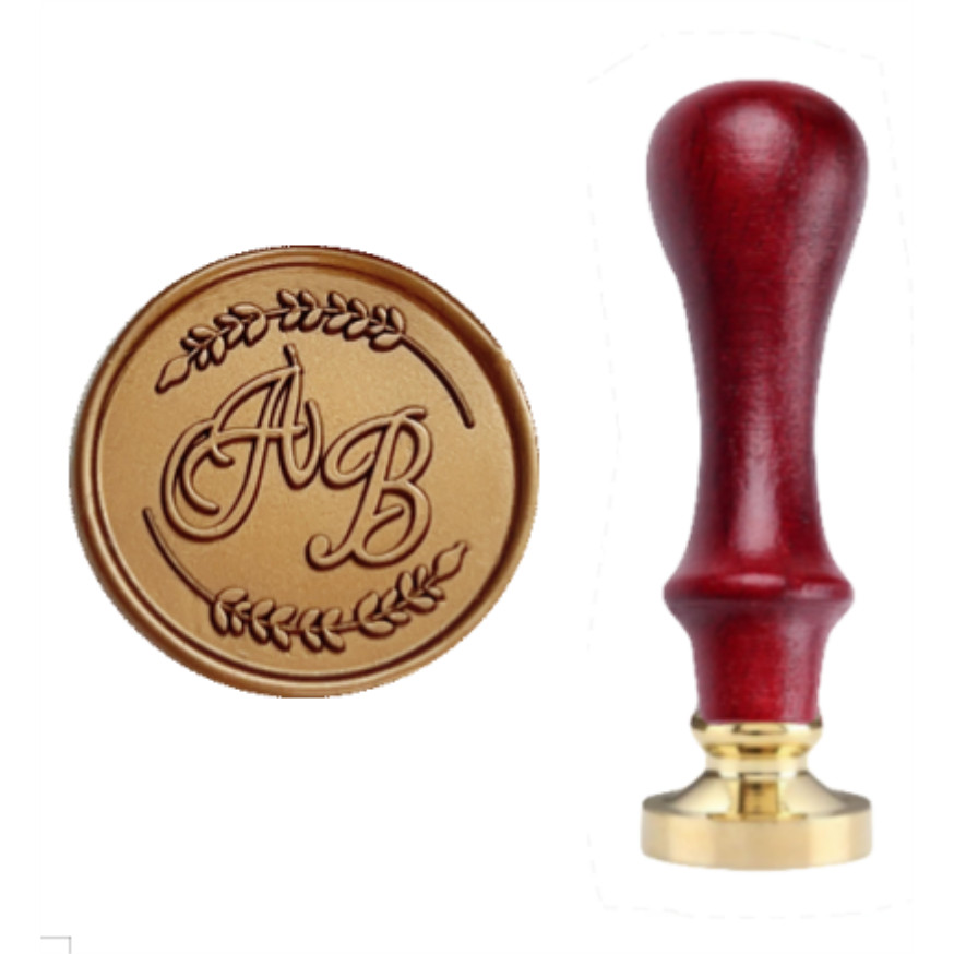

Wedding Wax seal stamp with 2 initials,Custom wedding sealing wax stamp Invitation Seal Stamp.initials wax seal