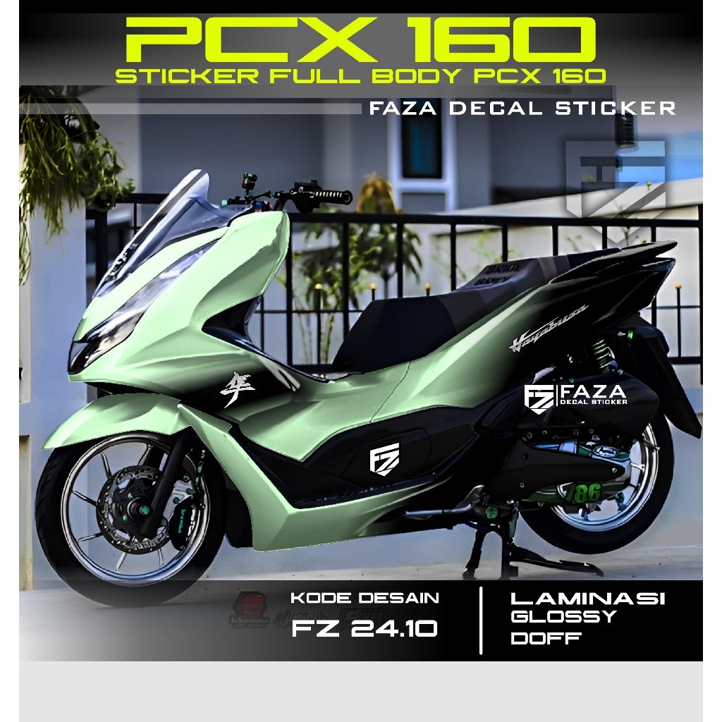 (COD) Decal Stiker PCX 160 2023 Full Body Gradasi Hayabusa Terbaru - Sticker Variasi pcx 160 2022 20