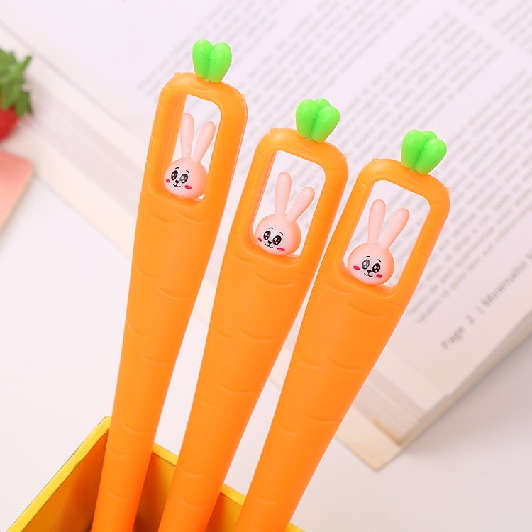 

⭐JOJU⭐ PULPEN GEL MOTIF CARROT/PULPEN AIR BENTUK WORTEL LUCU BS