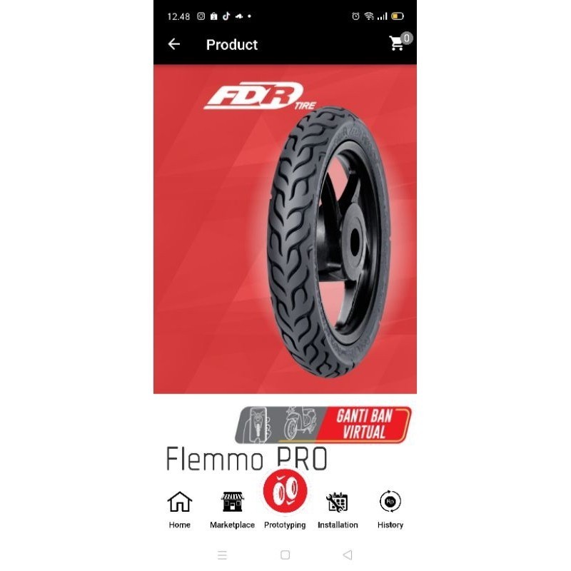 ban luar tidak tubles FDR flemmo 80-90-17 Supra Revo Jupiter Vega ZR injeksi Vixion smash shogun