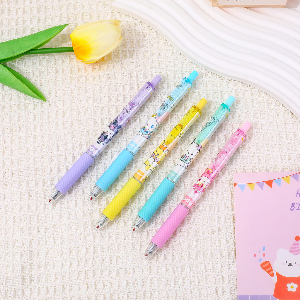

⭐JOJU⭐ PULPEN MEKANIK MOTIF SANRIO / PULPEN GEL MEKANIK 1 SET ISI 5 PCS MOTIF KUROMI / BOLPOINT MEKANIK MOTIF KARAKTER JEPANG