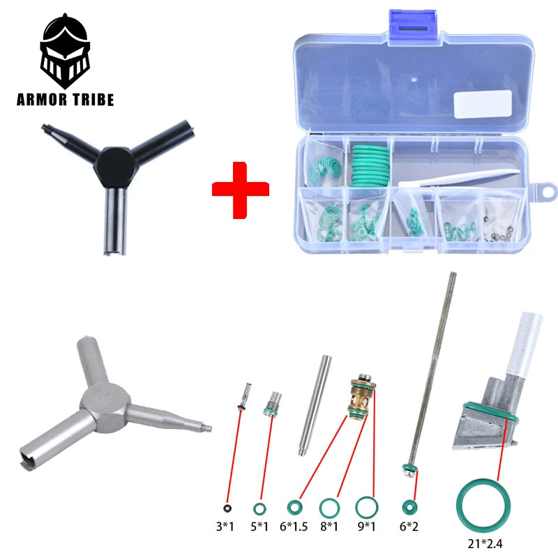 Airsoft Tactical Magazine Fluorine Rubber Ring Set For GBB G19 G17 O Ring Set Green Flat Silicone Ri