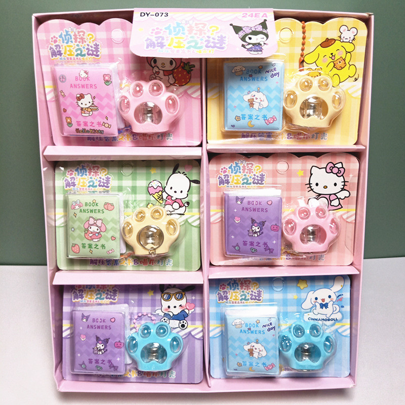 

New 24pcs Sanrio Mini Shared Notebook Kuromi Cinnamoroll Pochacco Portable Notebook Stationery Wholesale.
