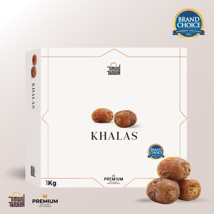 

Kurma Khalas 1 Kg Premium Timur Tengah Kholas Original High Quality - 1kg