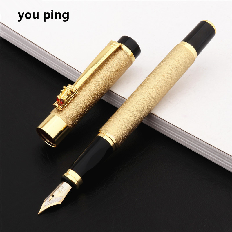 

High Quality 6006 Golden Dragon Business Office Fountain Pen Student School Stationery Supplies Ink Pens caligraphy pens