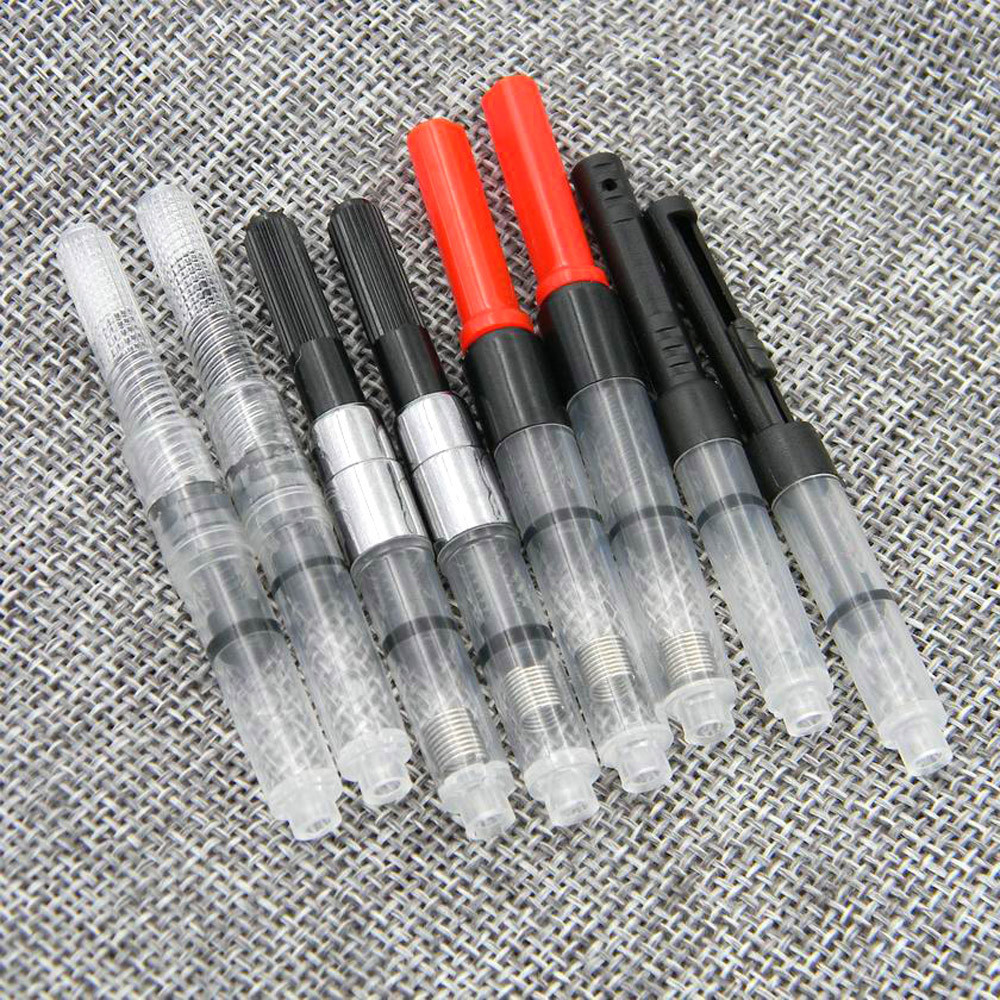 

5Pc OFFICE white BLACK RED 2.6MM Fountain Pen ink cartridges Converter