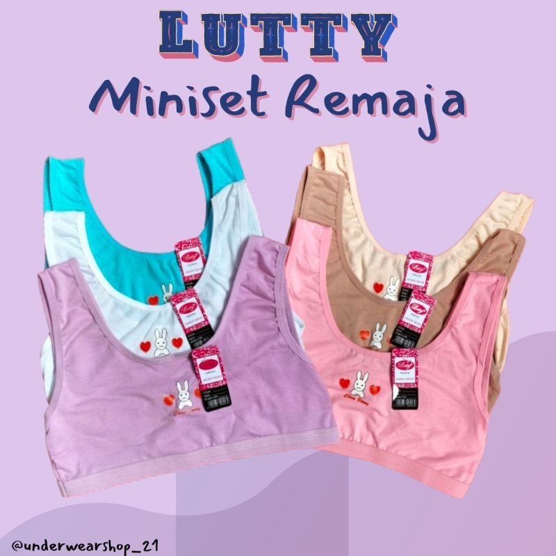 6 pcs Miniset remaja lutty / bra anak perempuan SD SMP 12 tahun / Miniset anak cewek SD SMP remaja /