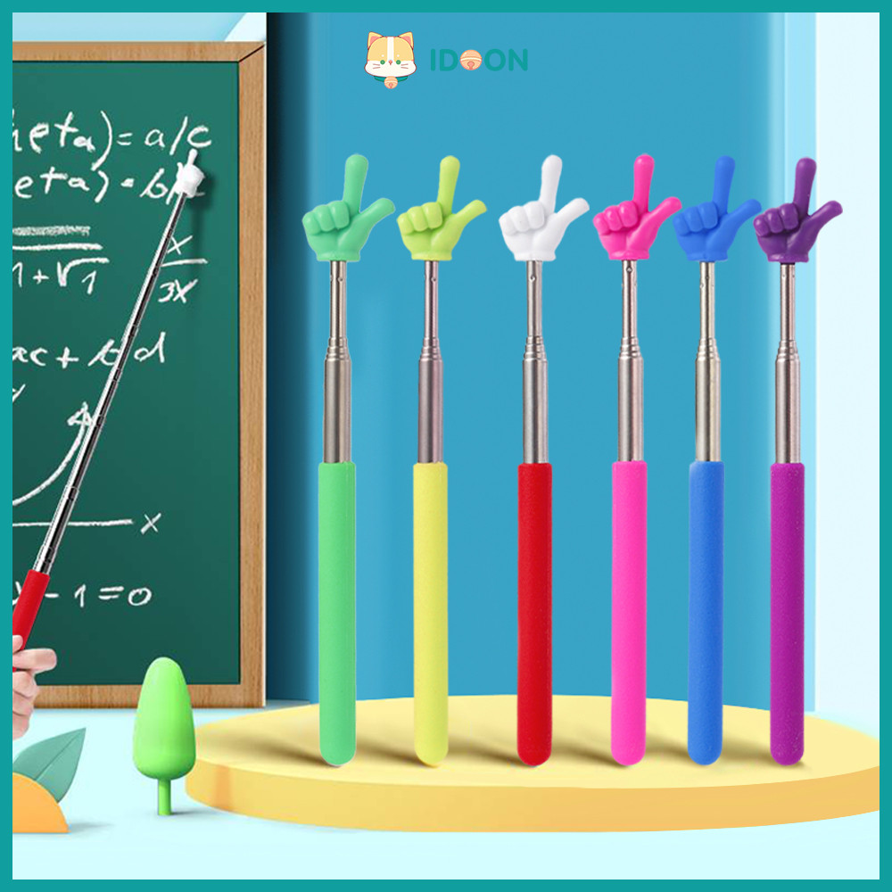 

IDOON Tongkat Penunjuk Papan Tulis 68CM Telescopik Finger Reading Stick