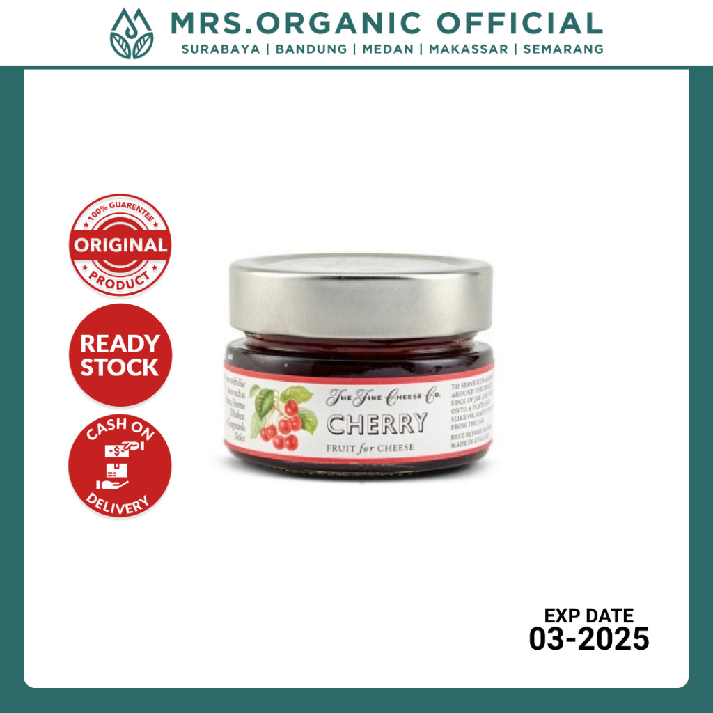 

Selai Roti Buah Ceri Premium The Fine Cheese Co Fruit For Cheese Cherry 113gr