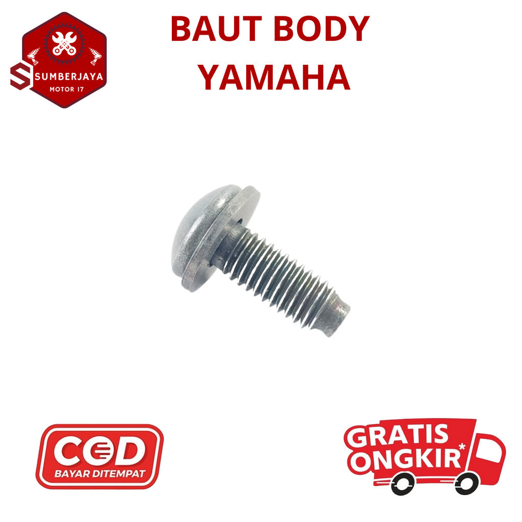Baut Body Yamaha / Baut Cover Dek Body Motor Yamaha Original untuk sepeda