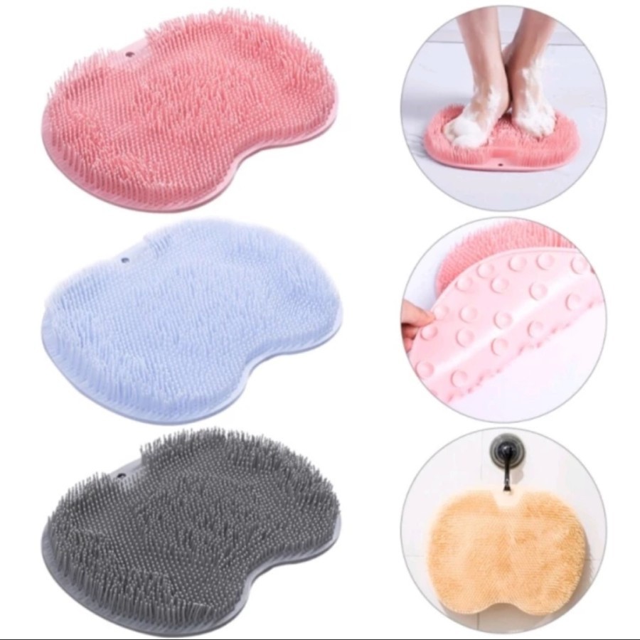SIKAT GOSOK PUNGGUNG SILIKON / ALAT PEMBERSIH PIJAT KAKI / SIKAT MANDI TEMPEL SILICONE