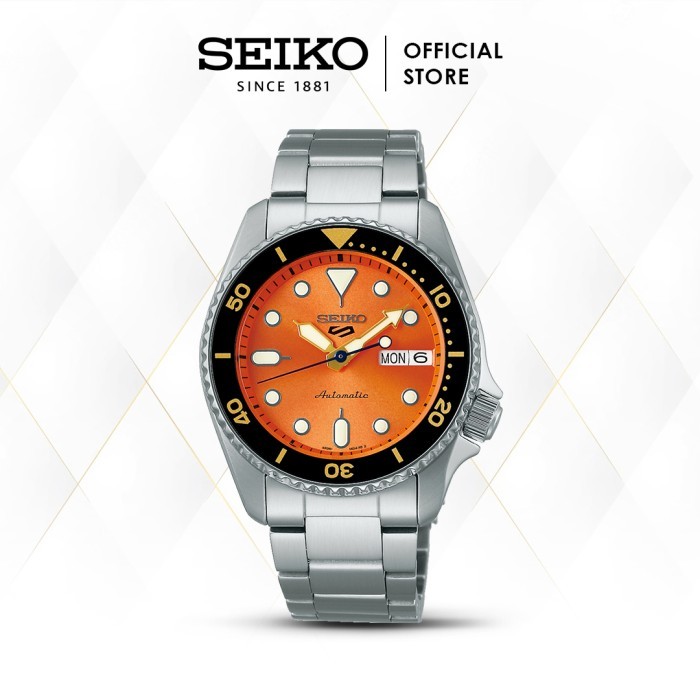 Seiko 5 Sports SKX Midi SRPK35K1 SRPK35 Automatic Orange Original