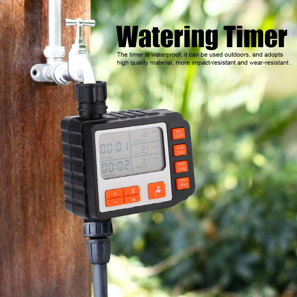 Irrigation Timer Electronic Garden Watering Timer Automatic Watering Irrigation Controller LCD Displ