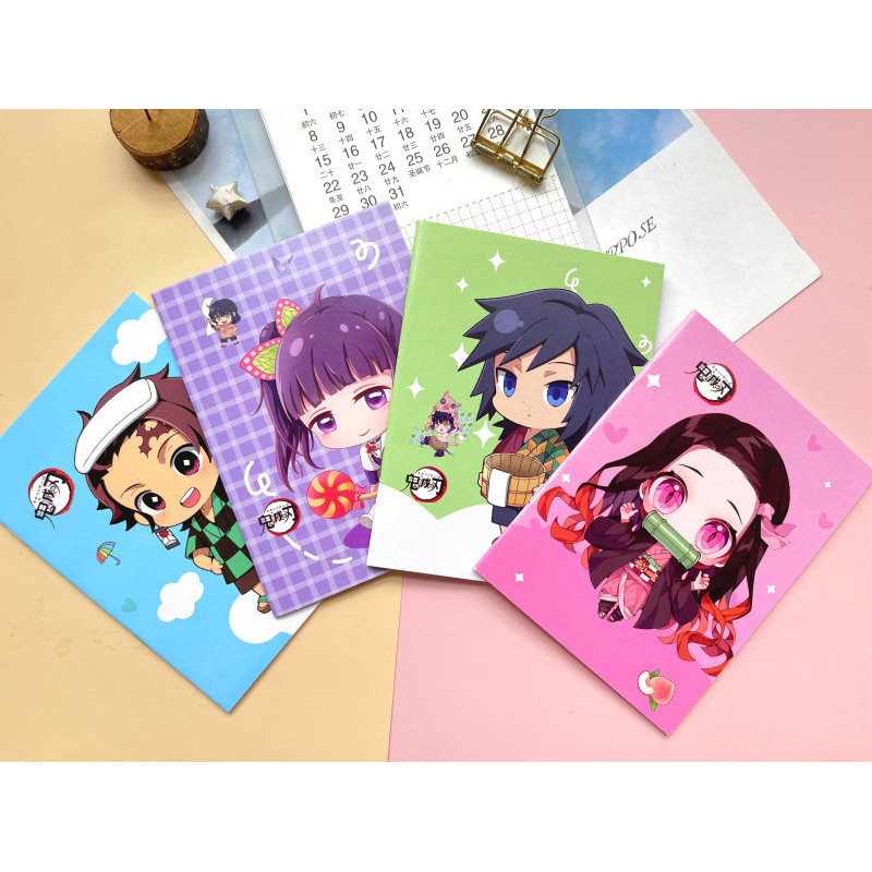 

Cute Demon Slayer A6 Notebook Cute Note Book Diary Weekly Planner Journal Notepad Stationery office School Supplies