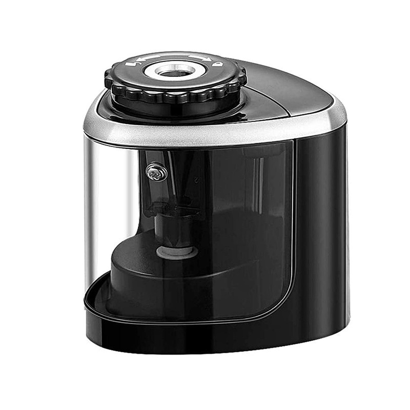 

Tenwin Electric Auto Pencil Sharpener Safe Student Helical Steel Blade Sharpener for Artists Kids Adults Colored Pencils