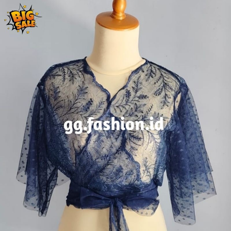 Crop outer brukat tile dottty