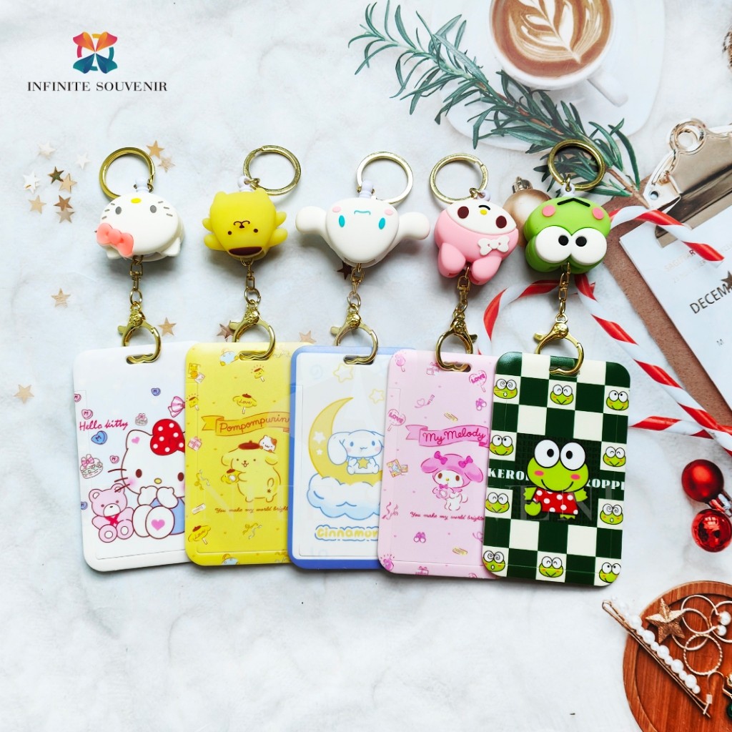 

(N015) Id Card Holder Sanrio / Bahan Plastik Waterproof / Muat 2 Kartu / Nametag Sekolah