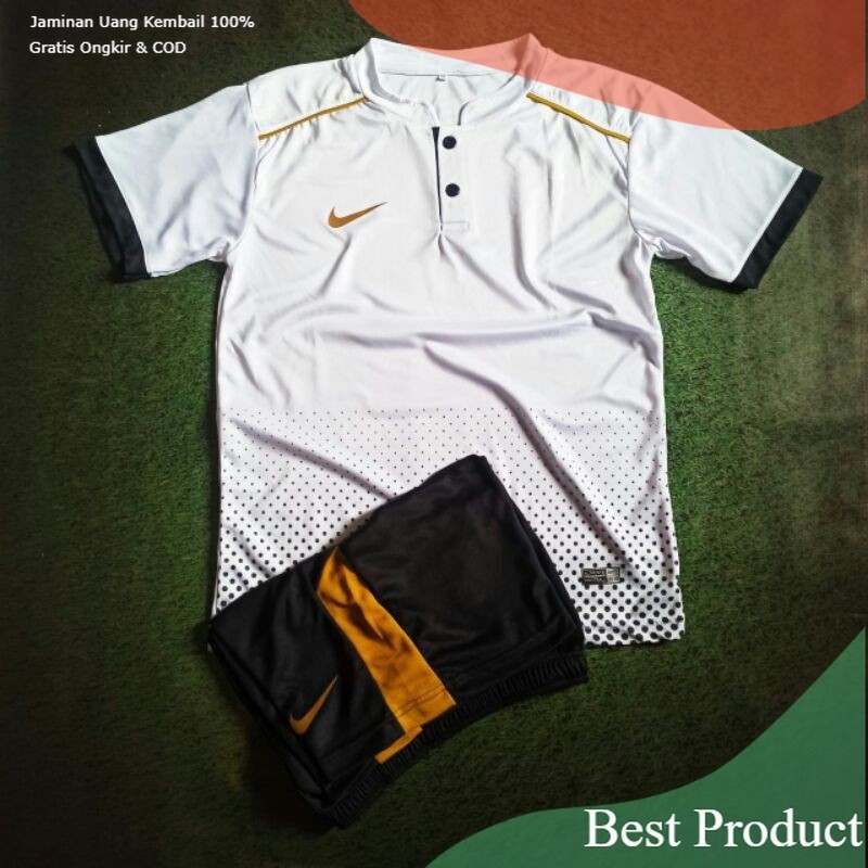 TERMURAH !! SETELAN jersey sepakbola dan futsal gradasi kerah sanghai Nike polkadot/ SD SMP dewasa r