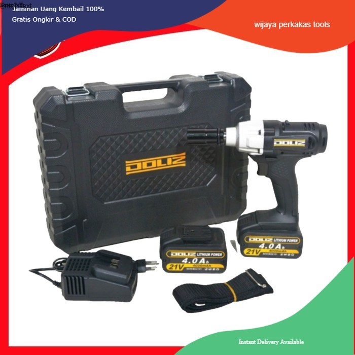 Doliz BD501 Cordless Impact Wrench 21Volt Mesin pembuka buat Roda