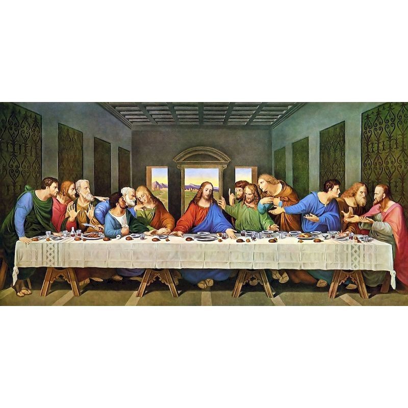 

Classical Painting By Numbers The Last Supper Famous Paintings Drawing Paint Kit Adults Crafts Home Decors