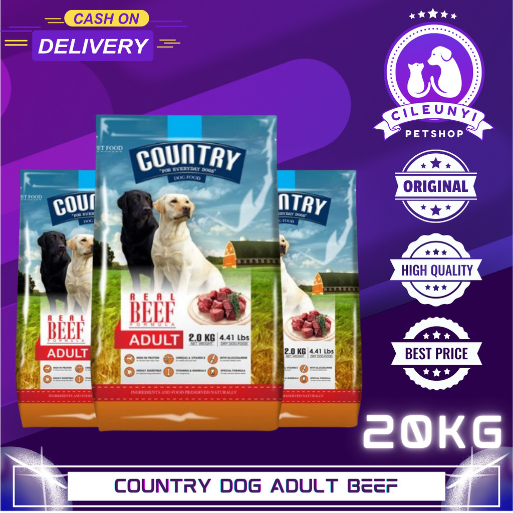 Country Dog food Adult Beef 18kg