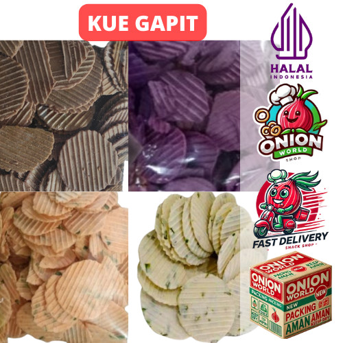 

UWD KUE GAPIT 250gr Kue Gapit Manis Kue Gapit Wijen Kue Gapit Kopi Kue Gapit Coklat Kue Gapit Ubi