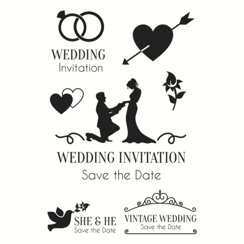 

Propose Marriage Transparent Silicone Finished Stamp DIY Scrapbook Rubber Coloring Embossed Diary Stencils Decoration Reusable