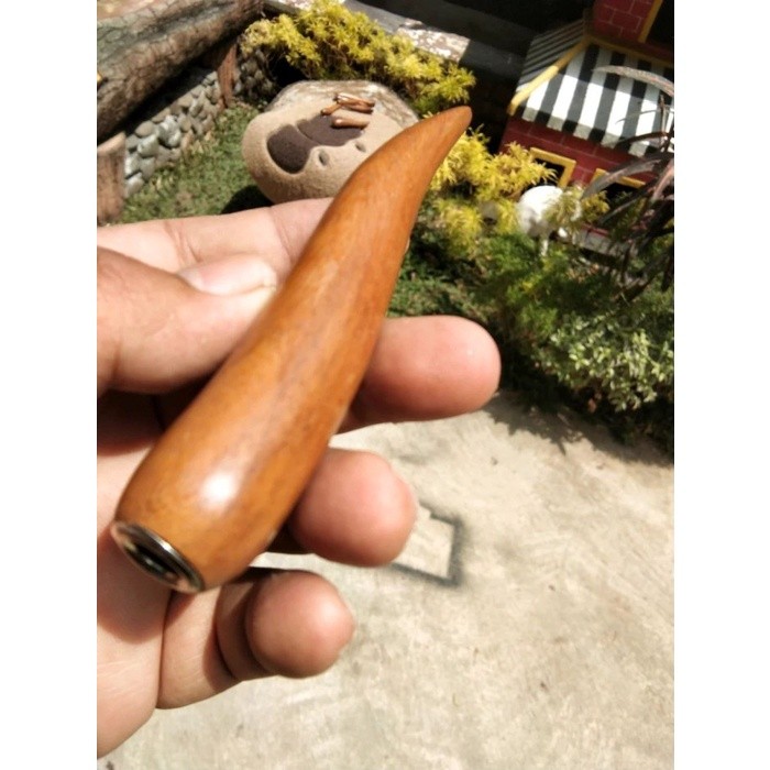 IMDAHANDICRAFT ONCE CANGKLONG KAYU ULIN 10 cm