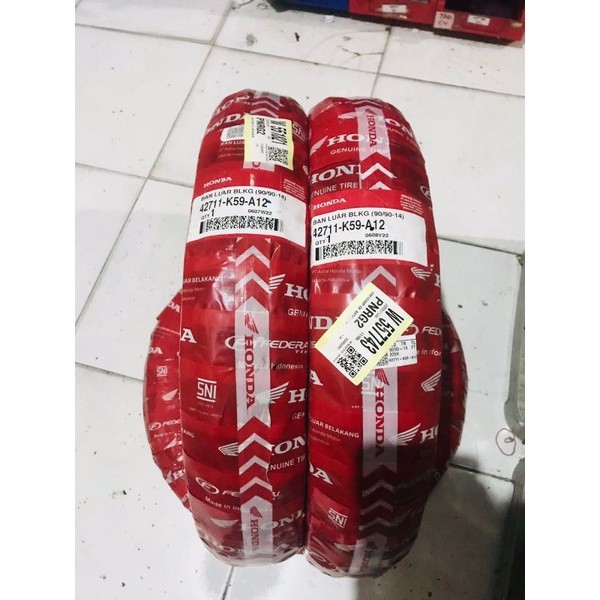 BAN LUAR 80/90 14 TUBLES 90/90 14 AHM TUBLES FEDERAL TUBLES AHM ahm federal