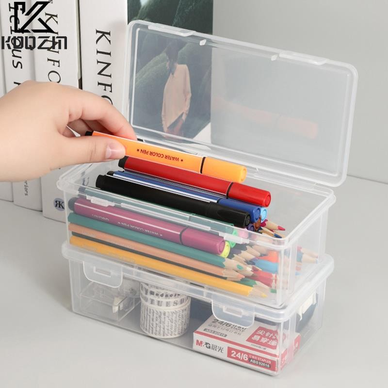 

Pencil Case Large Volume Transparent Stationery Case Pencil Case Color Pencil Children Crayon Drawing Sketch Pencil Case