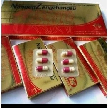 ( Privasi Aman) Nangen Zengzhangsu-Asli Original Suplemen Herbal Pria Isi 12 Kapsul