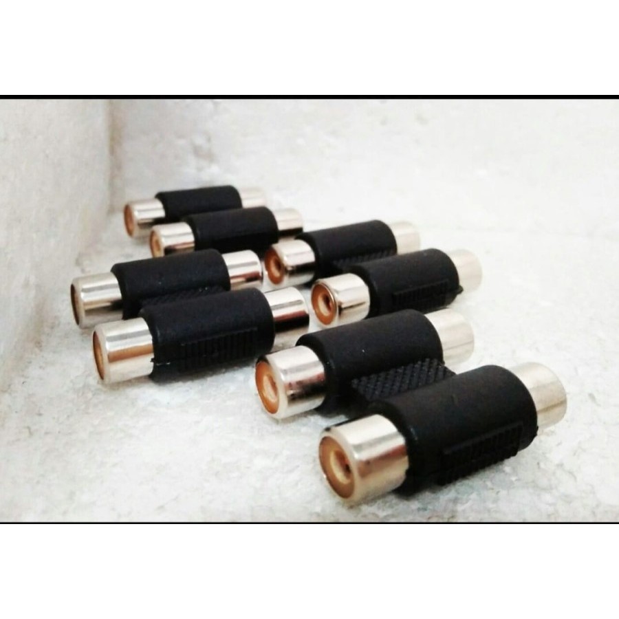 SAMBUNGAN RCA TRIPLE SAMBUNGAN KABEL VCD PLASTIK PVC