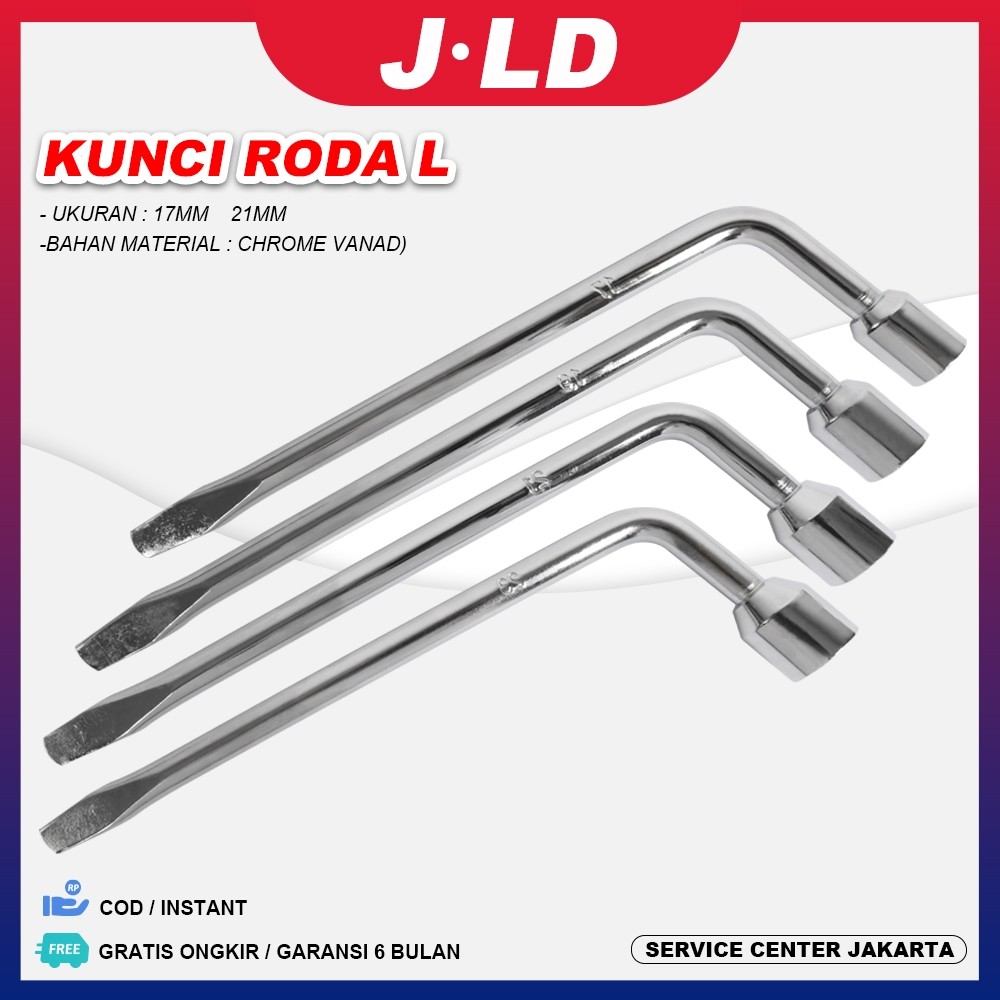 JLD Kunci Roda L 17mm 21mm Hex Mobil  CONGKELAN BAN MOBIL MOTOR