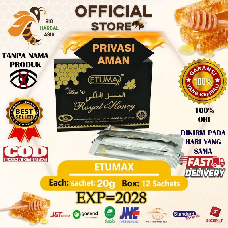 

HOT PRODUCT Etumax Royal Honey For Him 20G 1 Box 12 Sachet