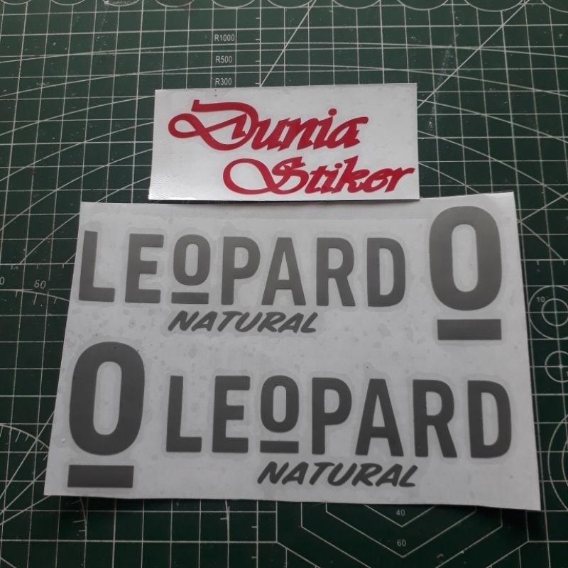 Stiker Sticker Helm Leopard