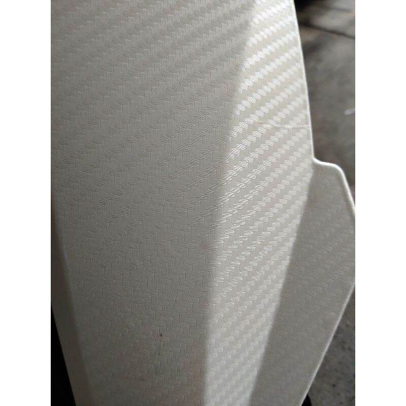 Stiker skotlet motor carbon 3D putih skotlet motor karbon skotlet karbon putih