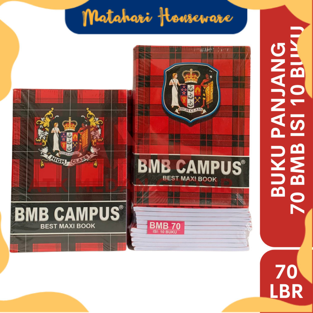 

BUKU PANJANG BMB ISI 70 LEMBAR (BEST SELLER) HARGA PER PACK 10 BUKU