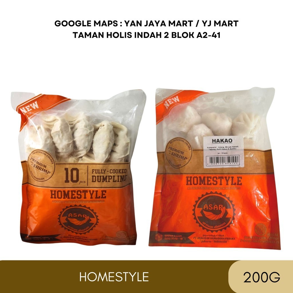

Homestyle Gyoza Dimsum Dumpling Udang / Hakao Isi Udang / Dimsum Hakao 200g