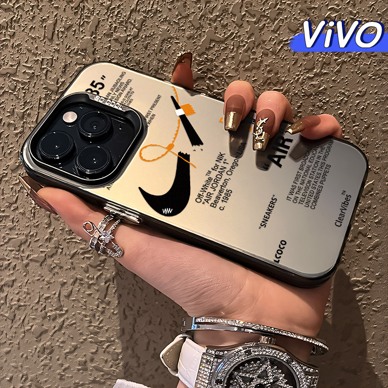 Tren Tags Glossy Hologram PC Case VIVO Y17s Y12 Y12S Y15s Y21 Y03 Y16 Y22 Y18 Y02 Y17 Y27s Y30 Y91 Y