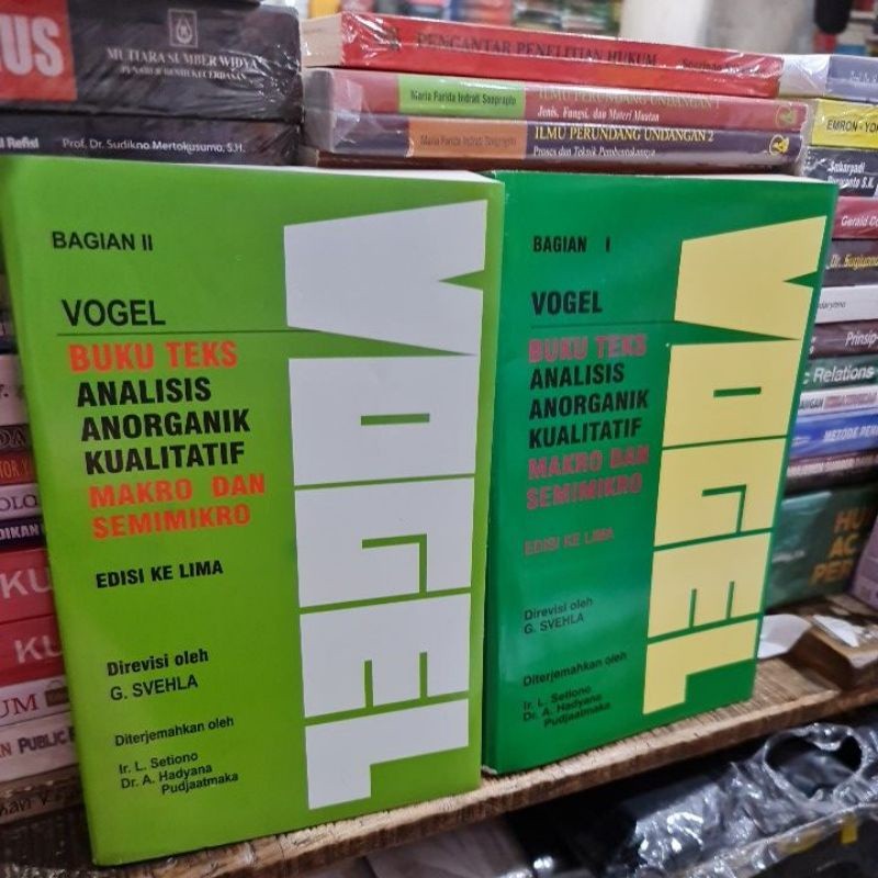 VOGEL 1 SET 2 BUKU By G Svehla