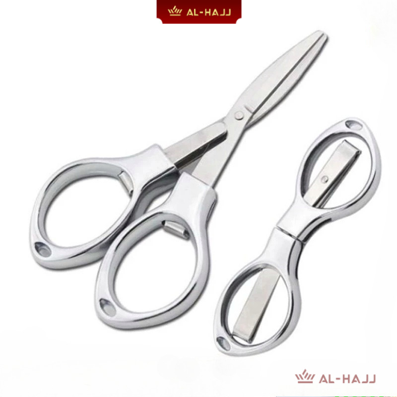 

Gunting stainless bentuk Kacamata/Gunting Lipat AL HAJJ