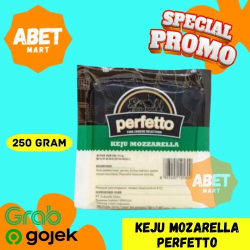 

Perfetto Keju Mozarella 250gr - 250 gr Mozarela Perfeto Cheese 1/4kg Lumer Leleh Meleleh INSTAN ONLY