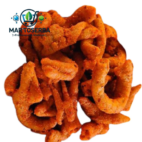

MT KERIPIK USUS PEDAS 1Kg Keripik Usus Crispy Usus Kering Usus Crispy Kriuk Cemilan Terlaris