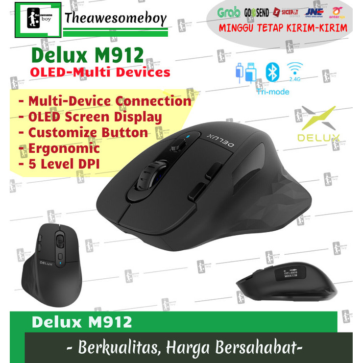 TERLARIS Rapoo MT750 Bluetooth Wireless Mouse Multi Device Logitech MX Killer - Delux M912