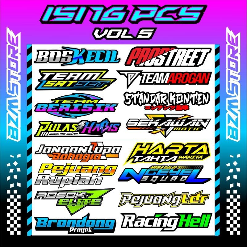 

Stiker Isi 16pcs Vol5 Original