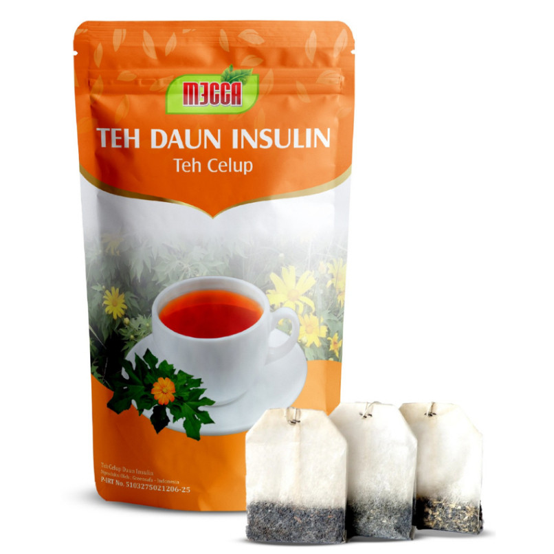 

Teh Daun Insulin - Mecca | Teh Celup Herbal Alami isi 20 kantong