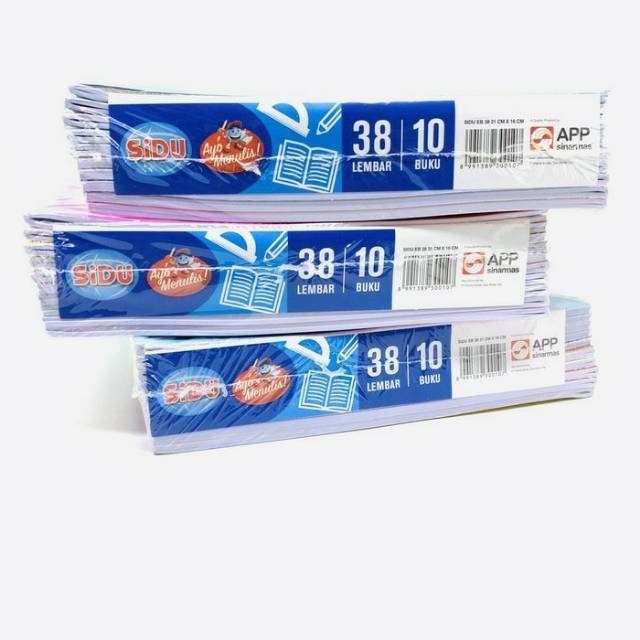 

BUKU TULIS SIDU EB 38 LBR / BUKU TULIS SINAR DUNIA 38 LEMBAR 1 PACK ISI 10pcs (PP)